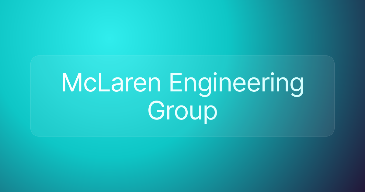 McLaren Engineering Group