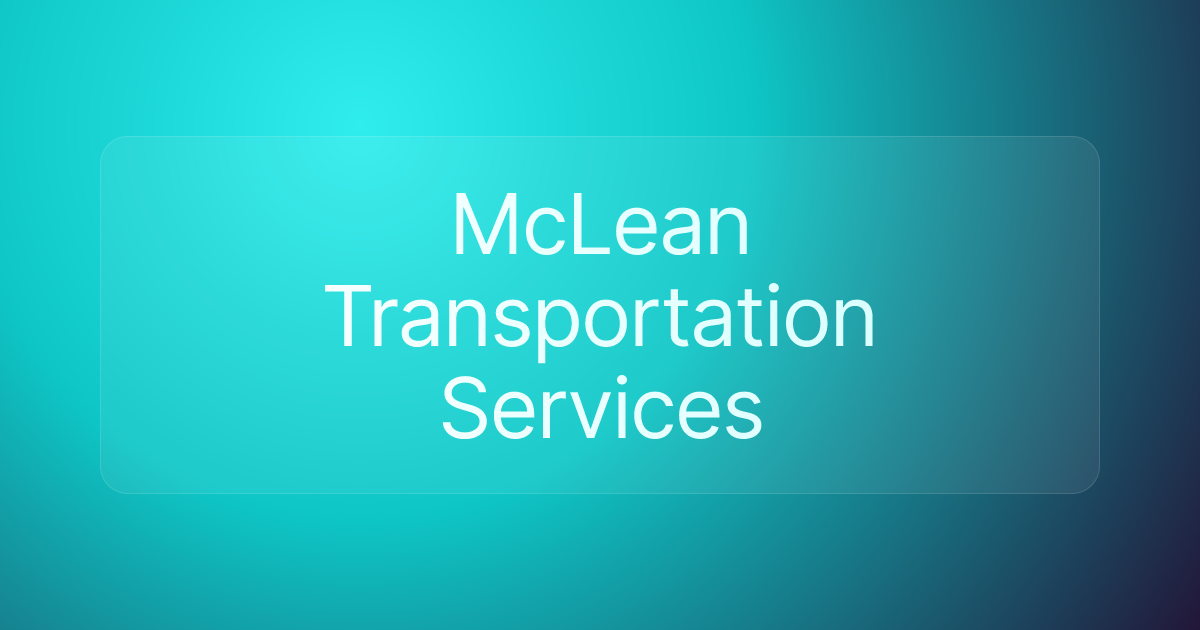 McLean Transportation Services