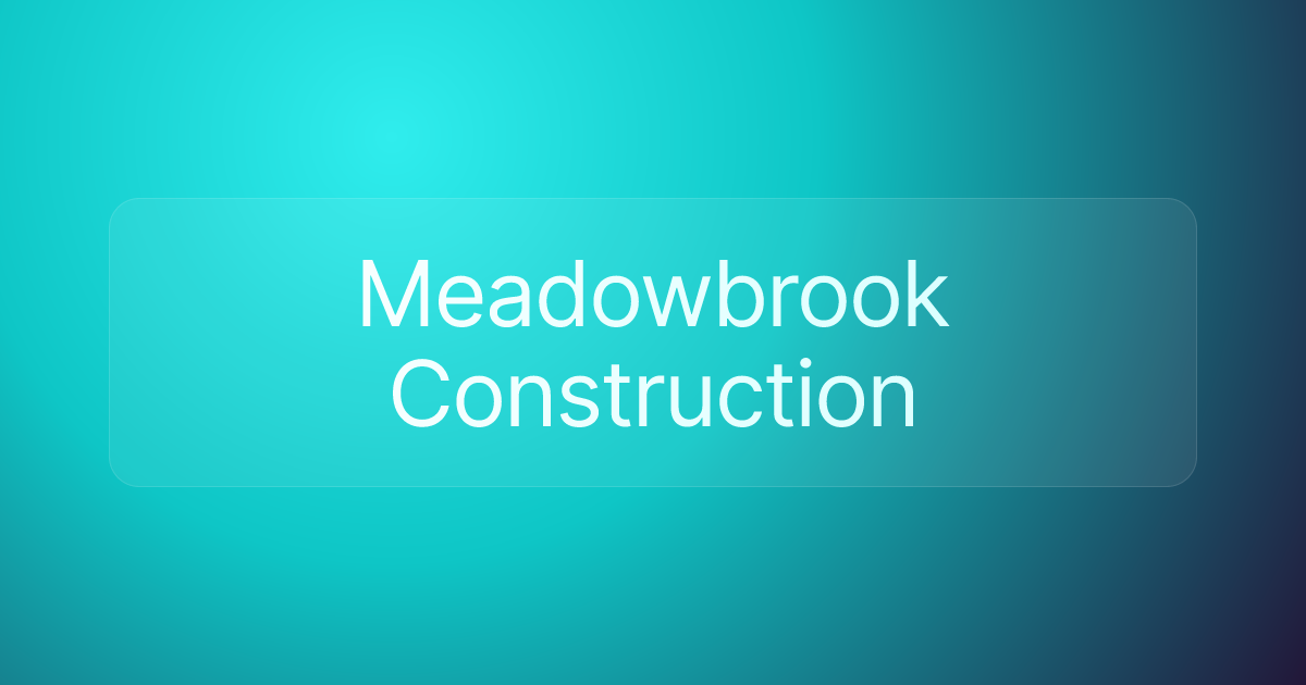 Meadowbrook Construction