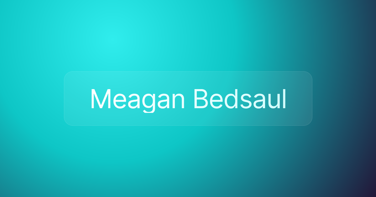 Meagan Bedsaul