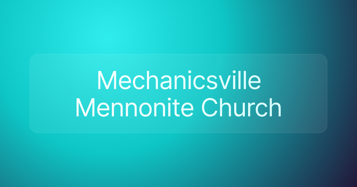 Mechanicsville Mennonite Church