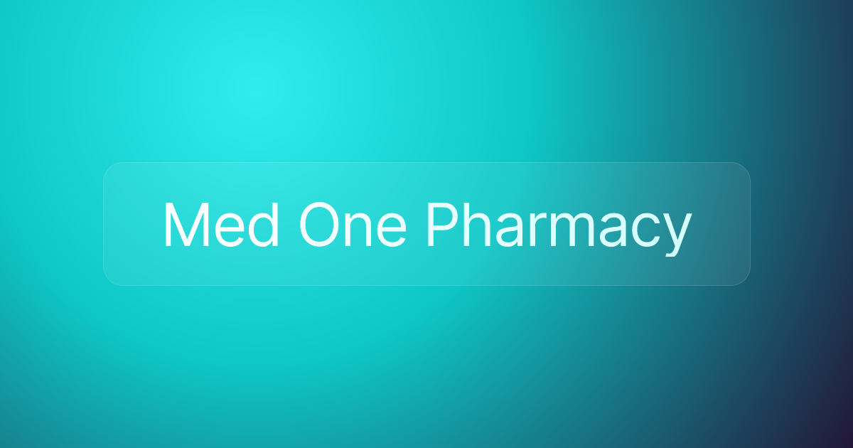 Med One Pharmacy