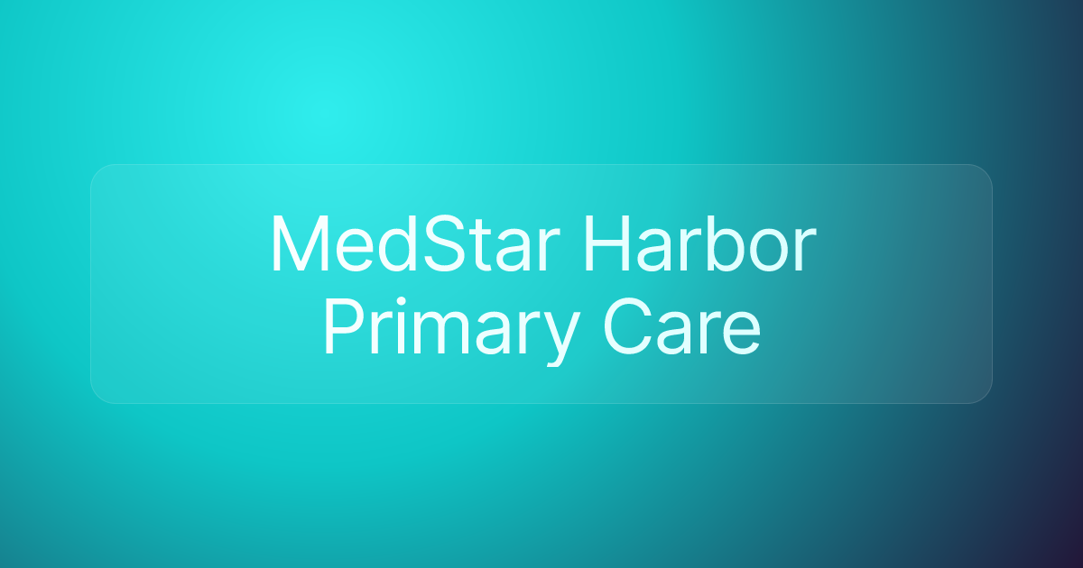 MedStar Harbor Primary Care