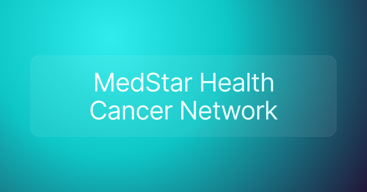 MedStar Health Cancer Network