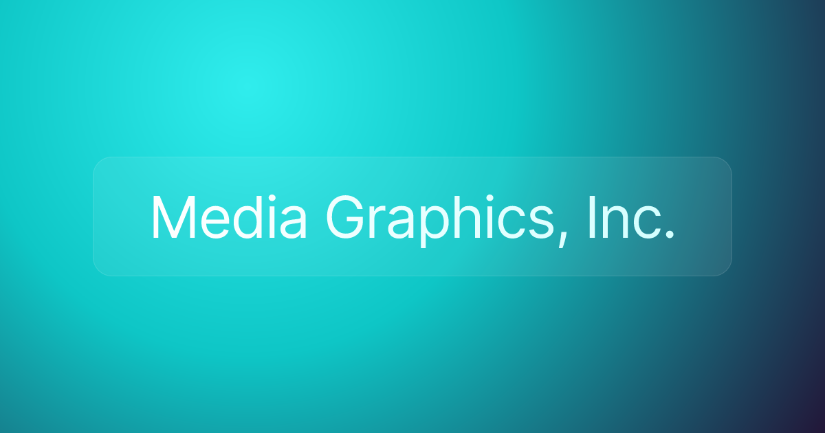 Media Graphics, Inc.
