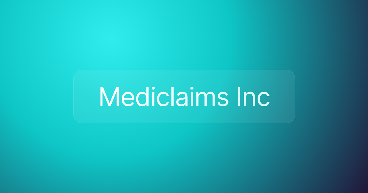 Mediclaims Inc