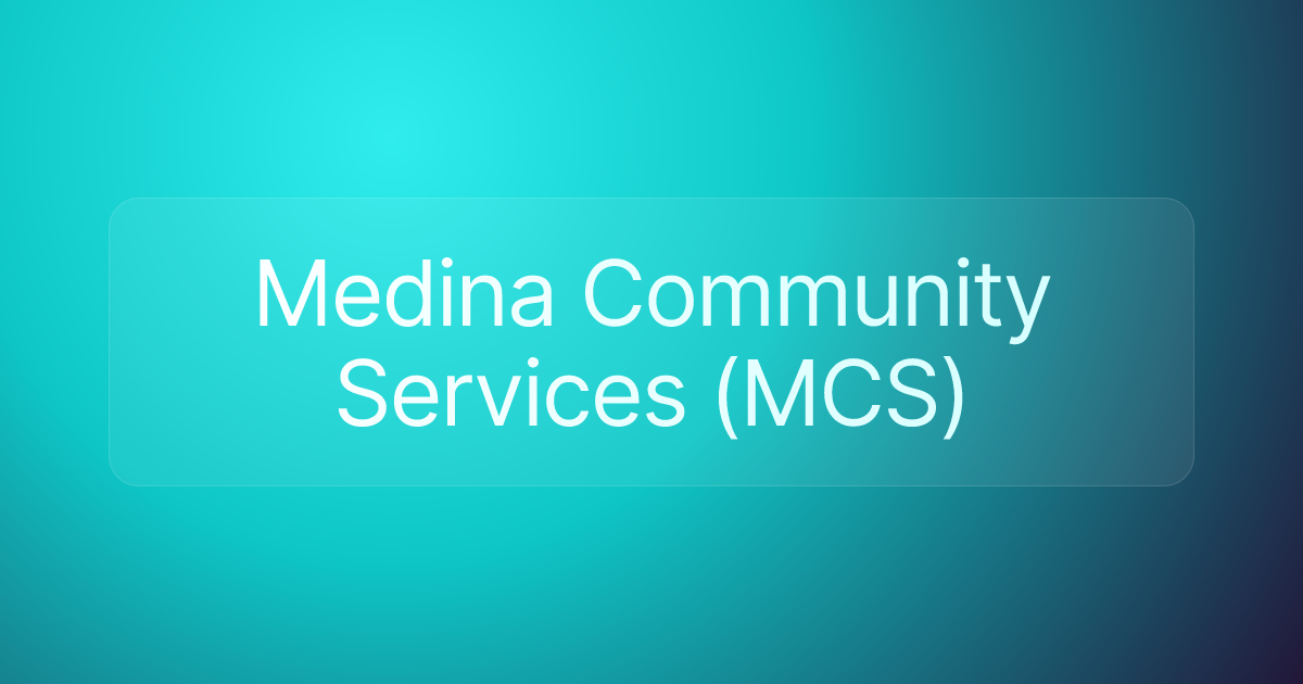 Medina Community Services (MCS)