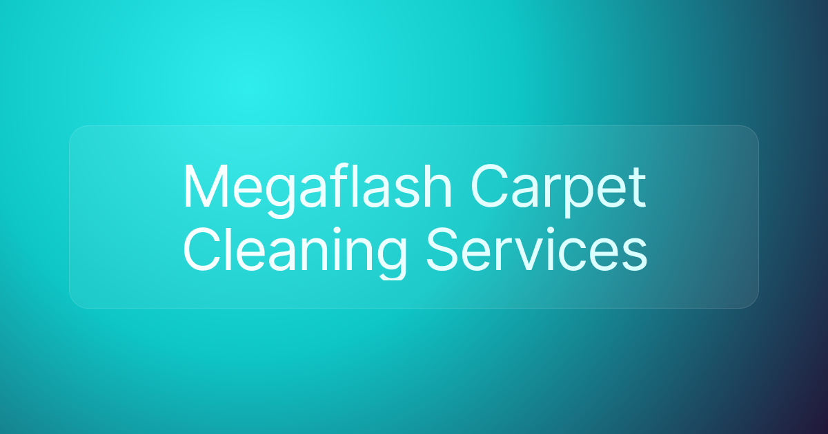 Megaflash Carpet Cleaning Services