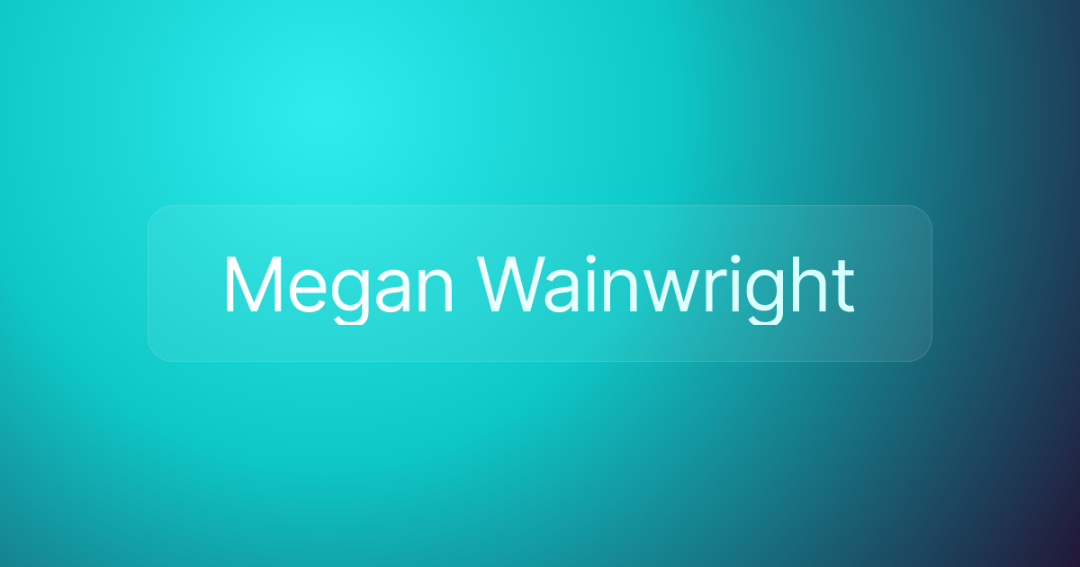 Megan Wainwright