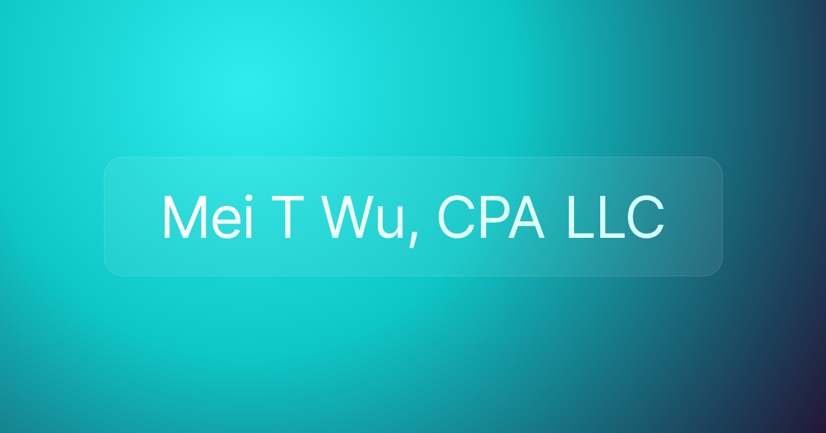 Mei T Wu, CPA LLC