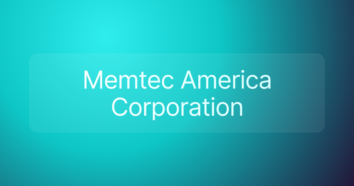 Memtec America Corporation