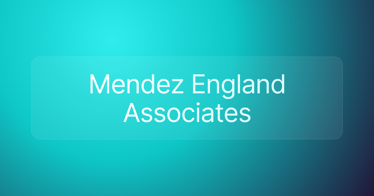 Mendez England Associates
