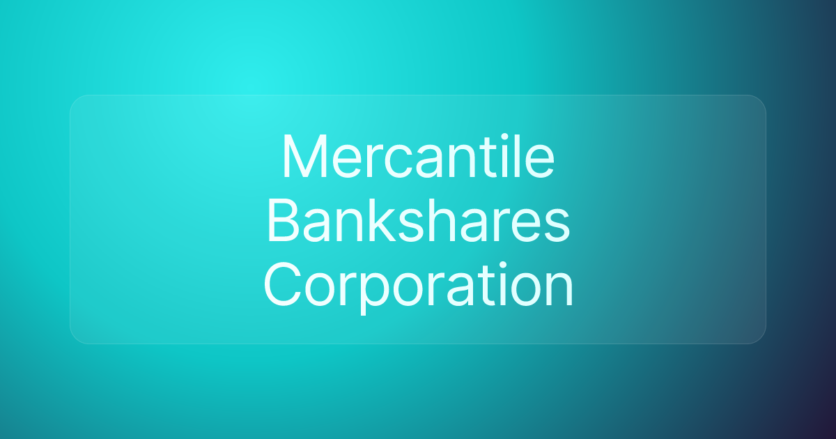 Mercantile Bankshares Corporation