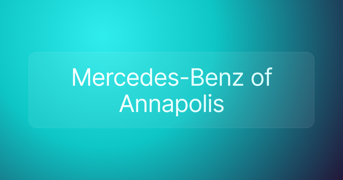 Mercedes-Benz of Annapolis
