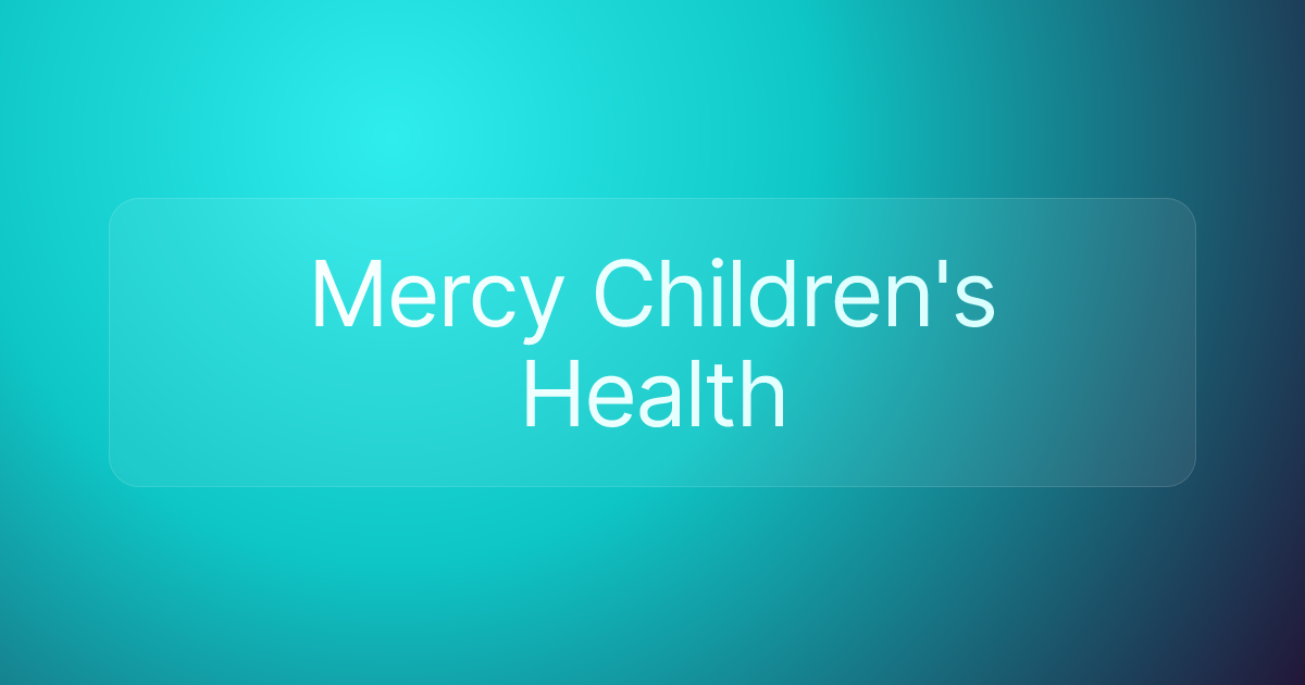 Mercy Children's Health