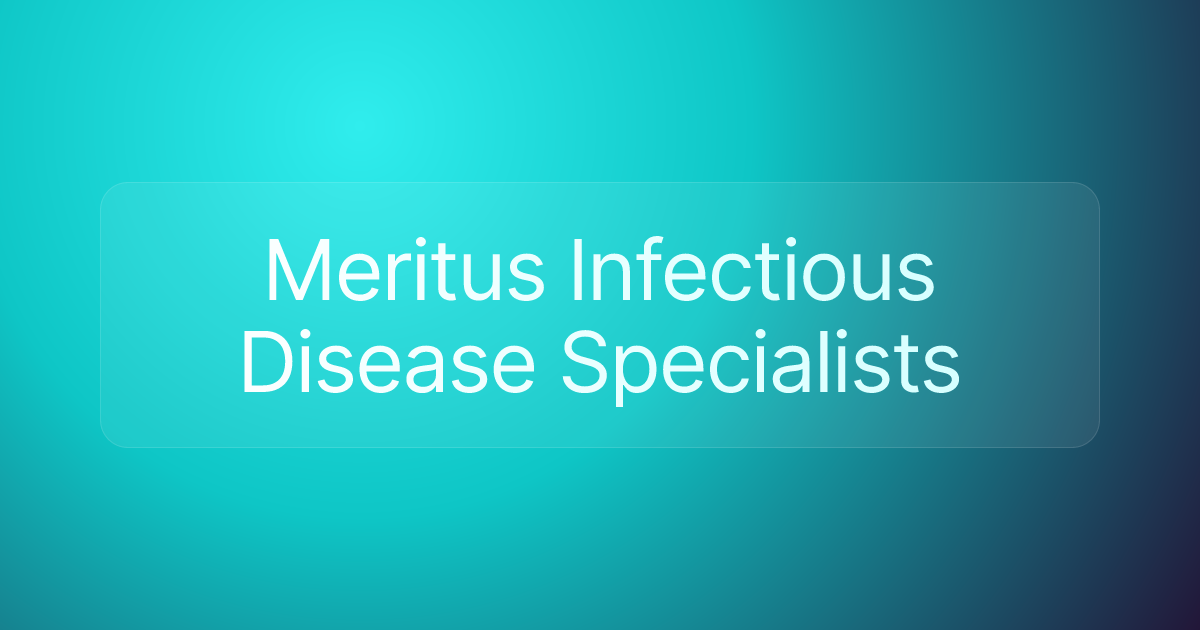 Meritus Infectious Disease Specialists