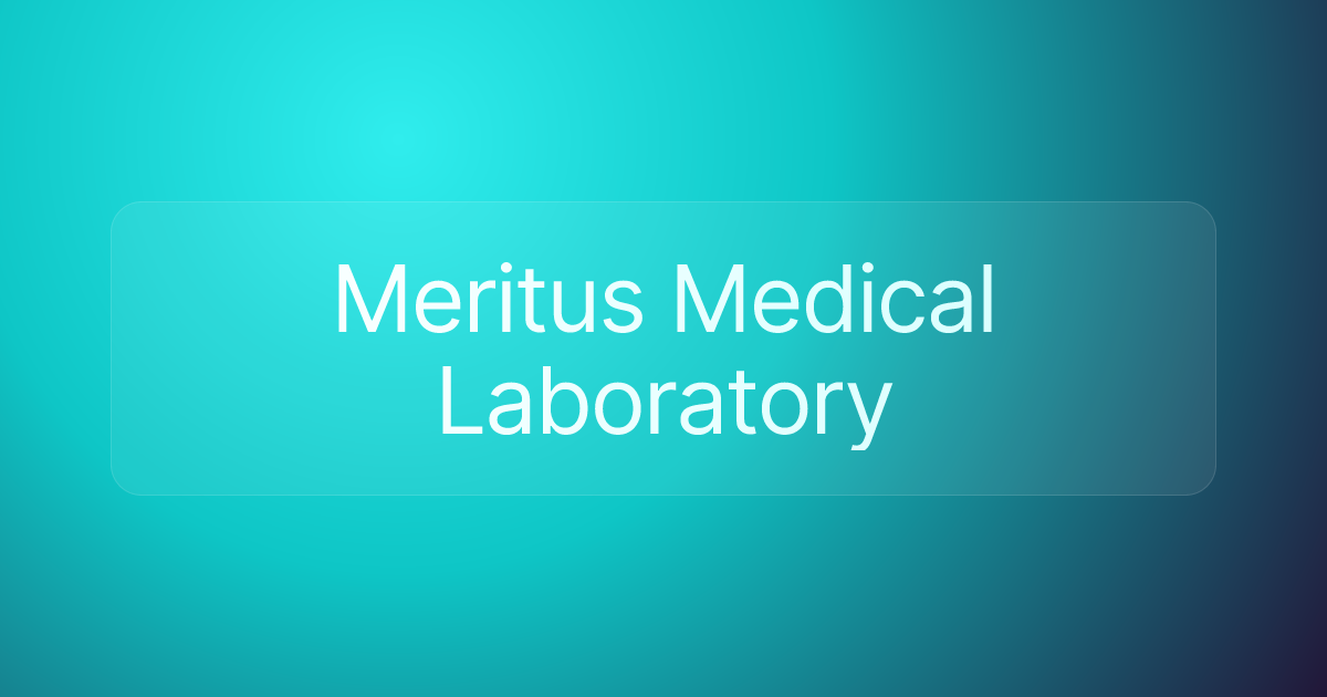 Meritus Medical Laboratory