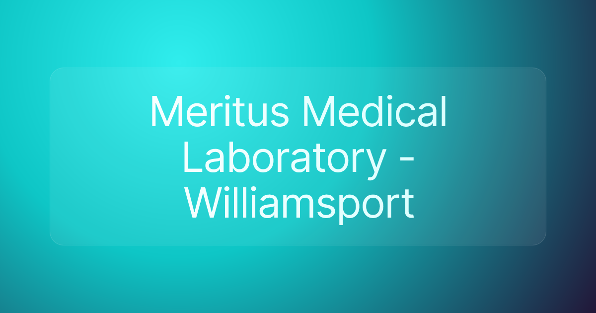 Meritus Medical Laboratory - Williamsport