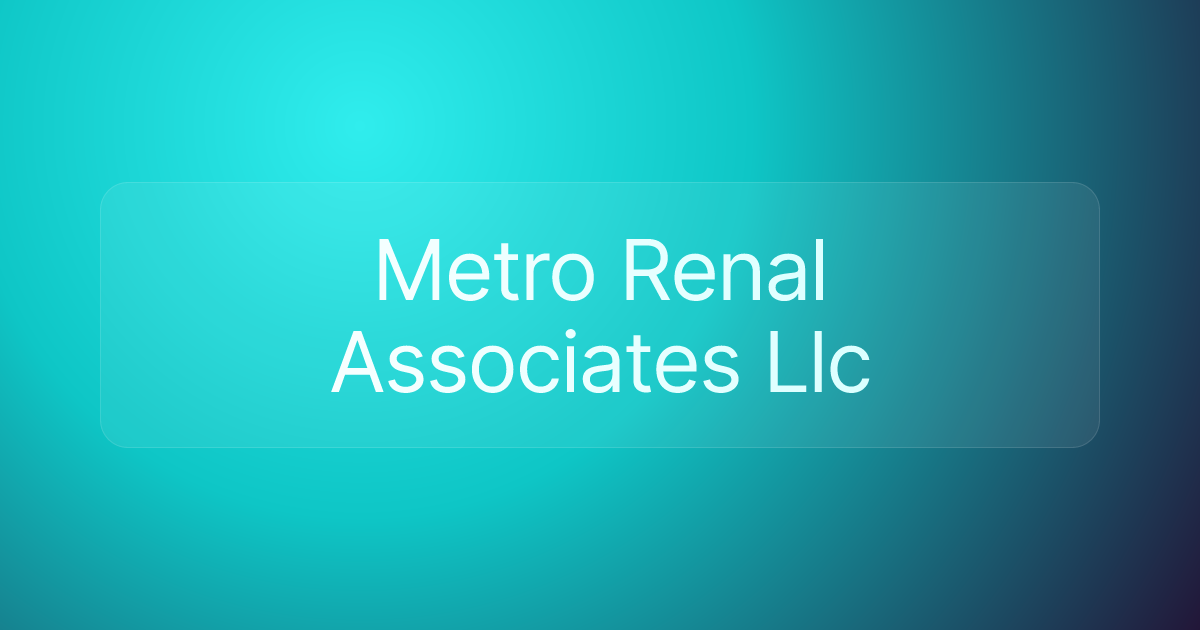 Metro Renal Associates Llc