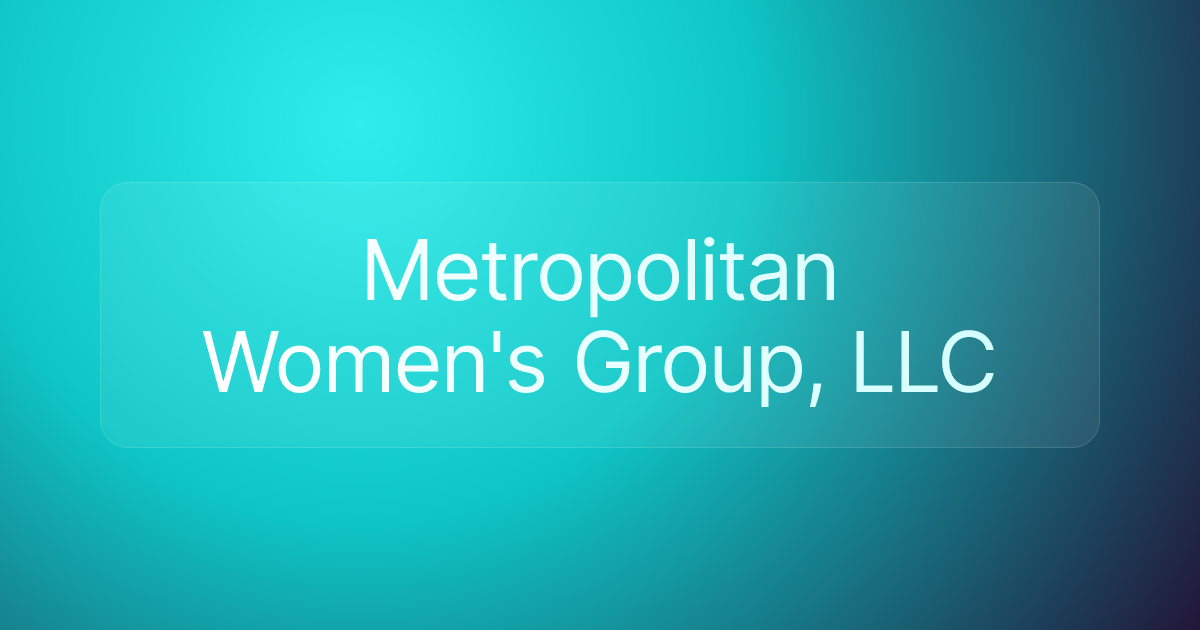 Metropolitan Women's Group, LLC