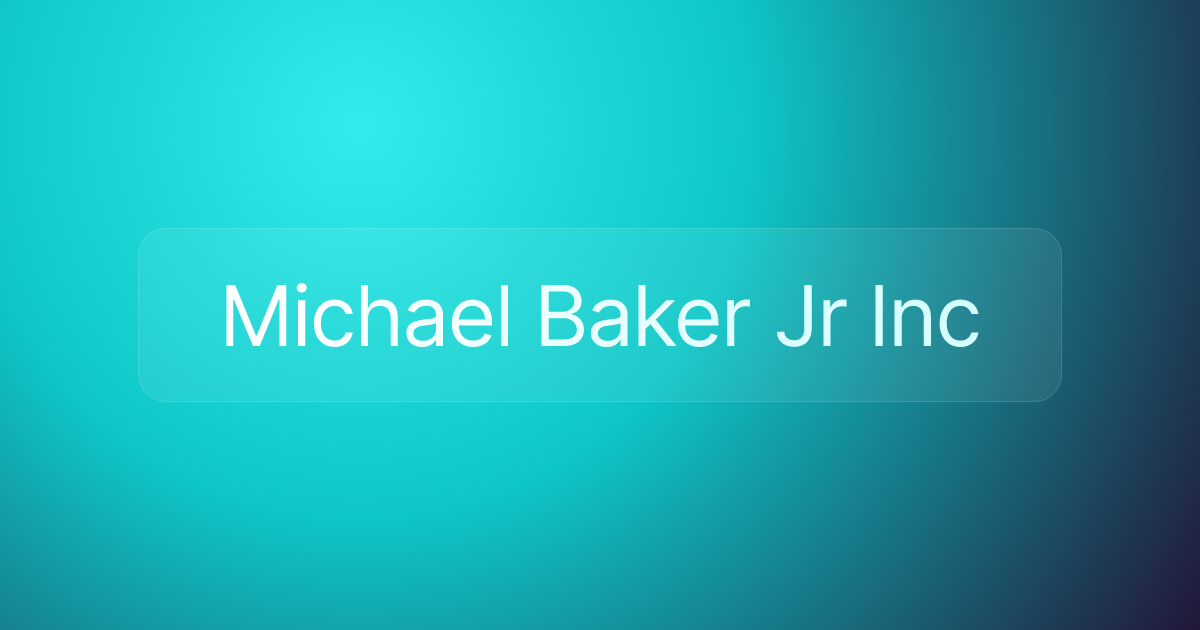 Michael Baker Jr Inc