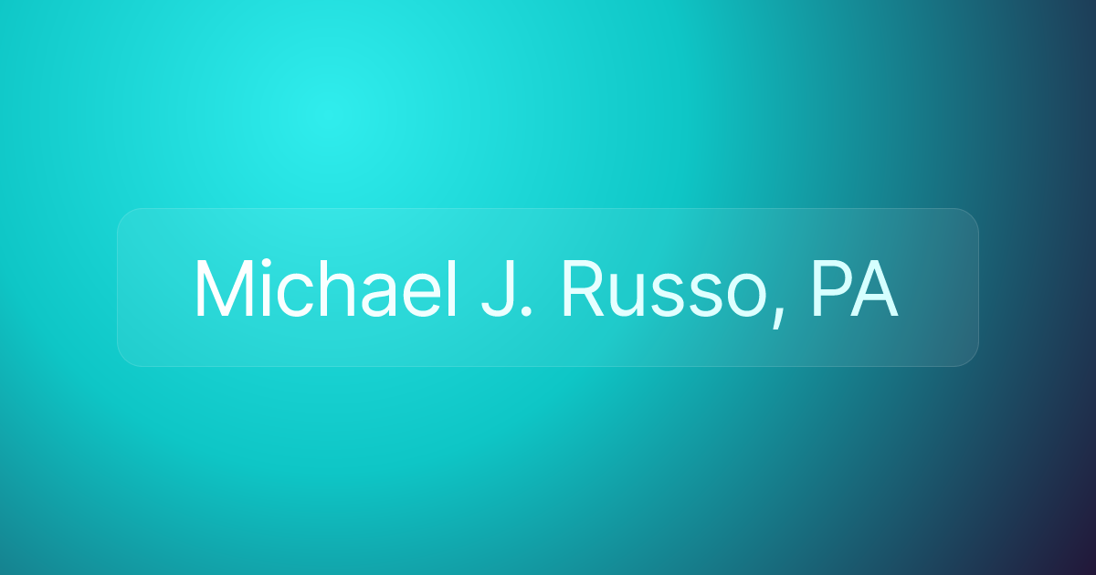 Michael J. Russo, PA