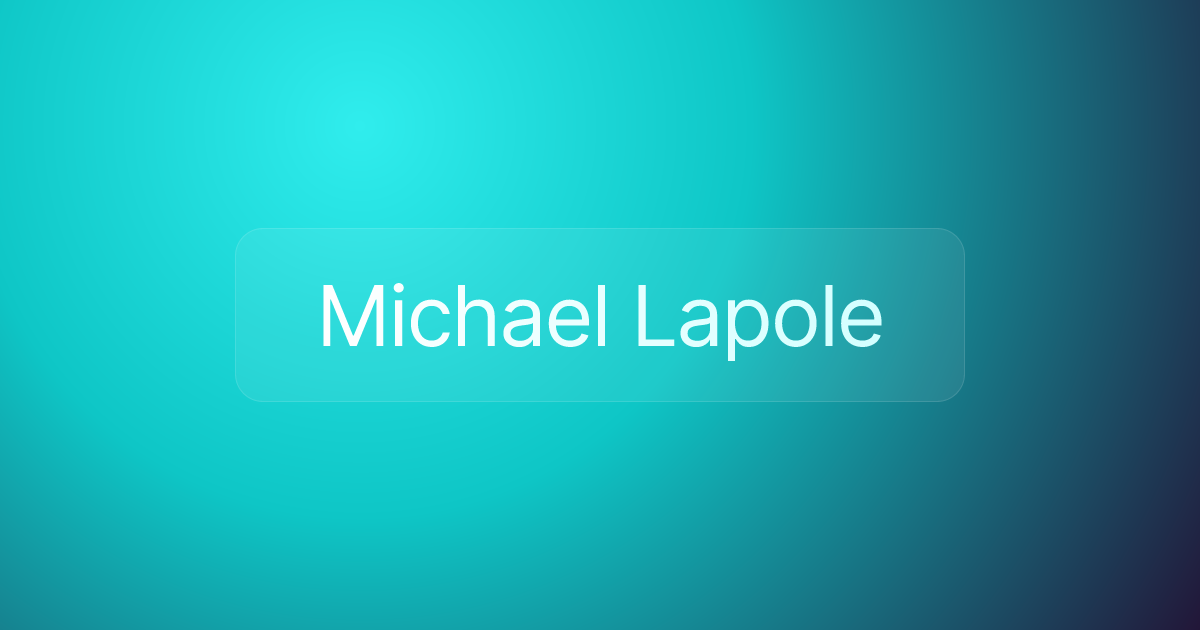 Michael Lapole
