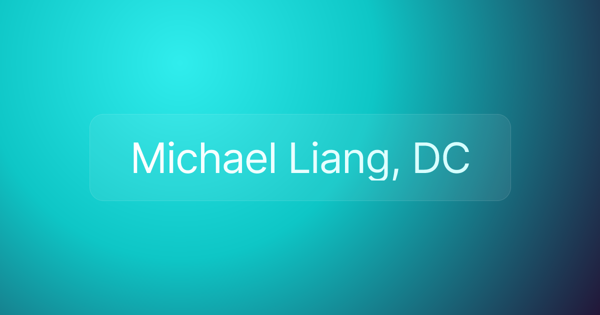 Michael Liang, DC