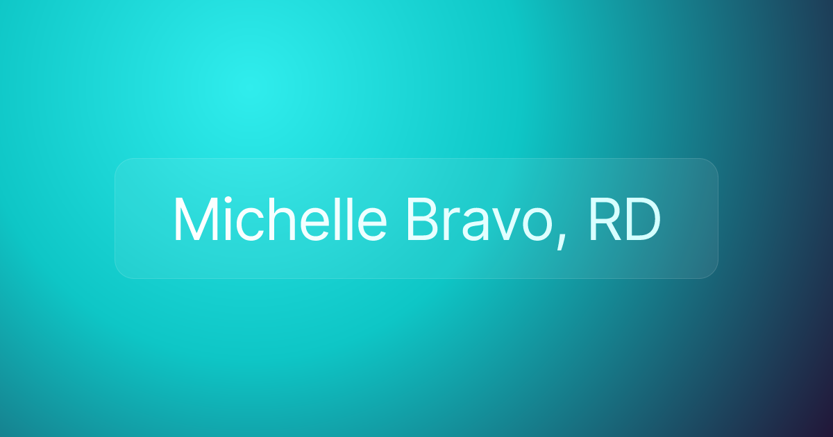 Michelle Bravo, RD