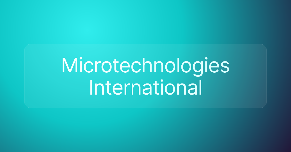 Microtechnologies International