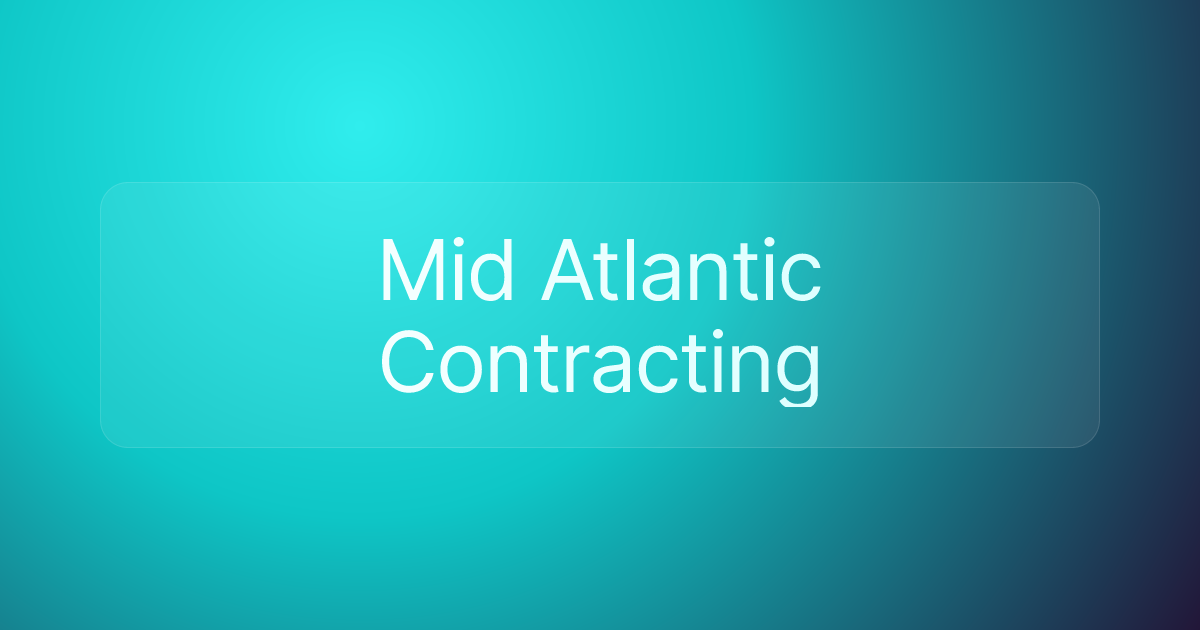 Mid Atlantic Contracting