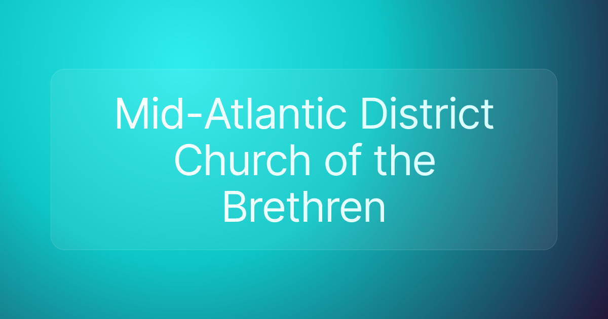 Mid-Atlantic District Church of the Brethren