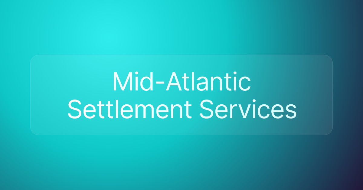 Mid-Atlantic Settlement Services