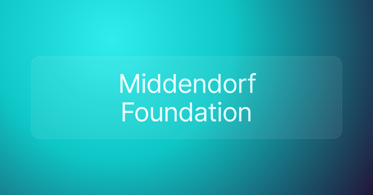 Middendorf Foundation