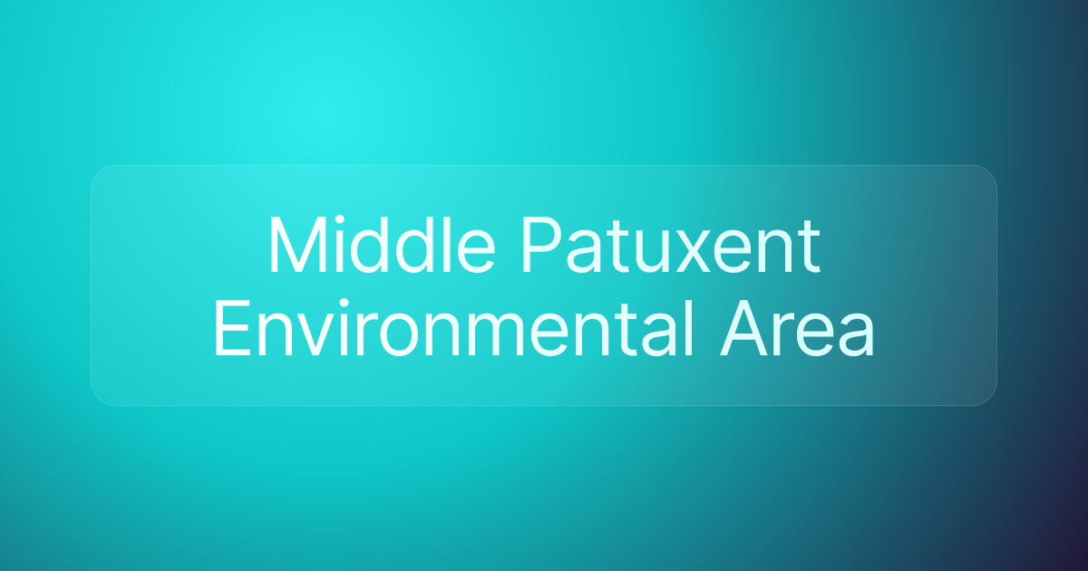 Middle Patuxent Environmental Area