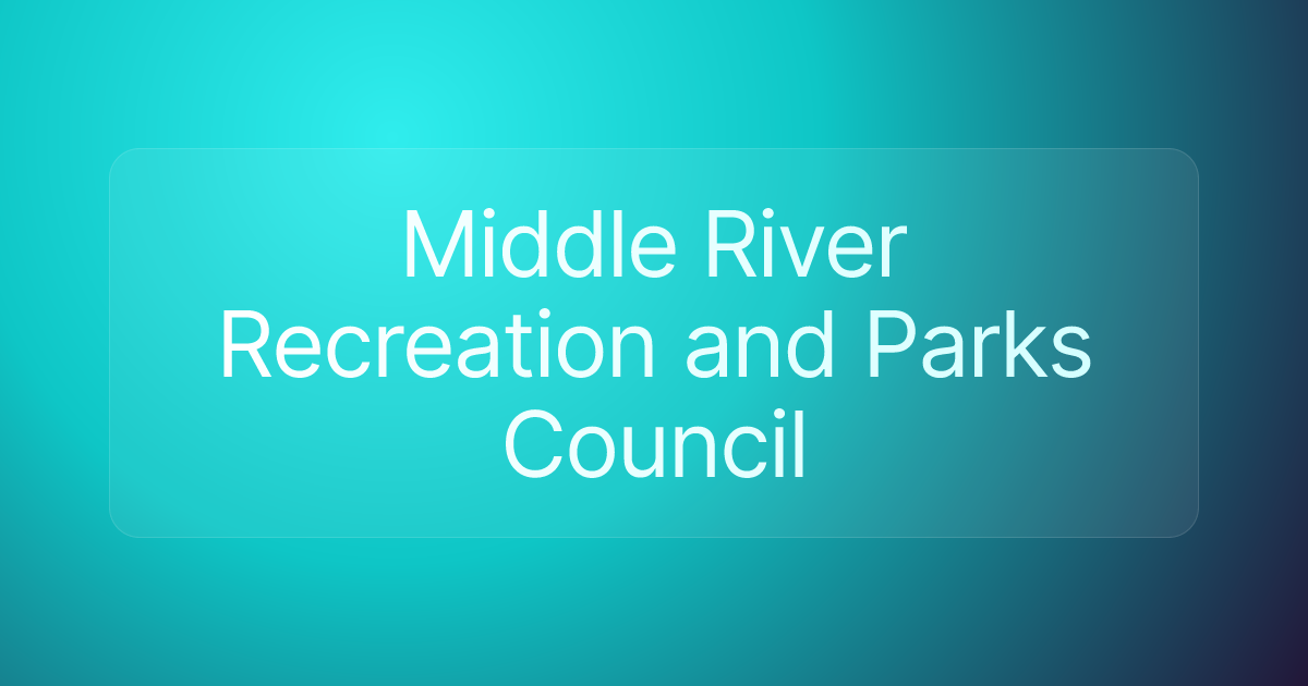 Middle River Recreation and Parks Council
