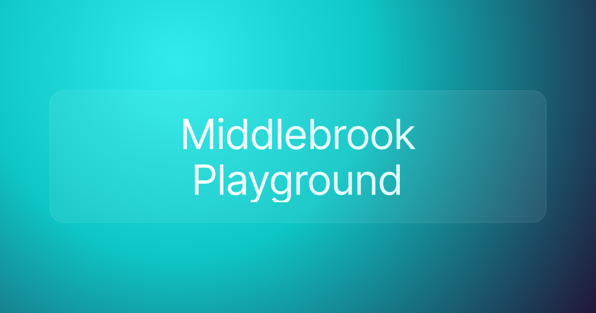 Middlebrook Playground