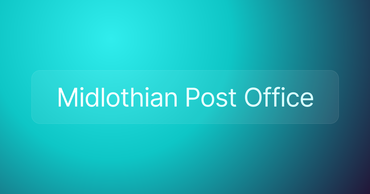 Midlothian Post Office