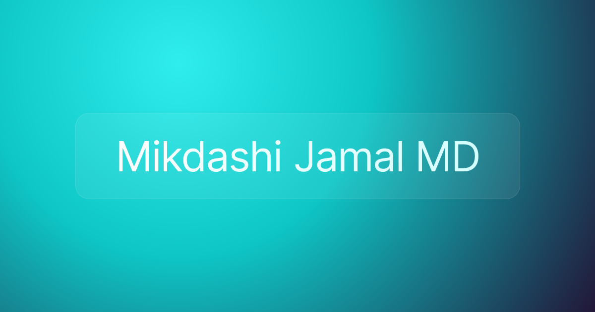 Mikdashi Jamal MD