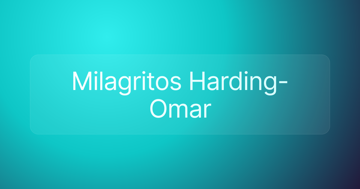 Milagritos Harding-Omar