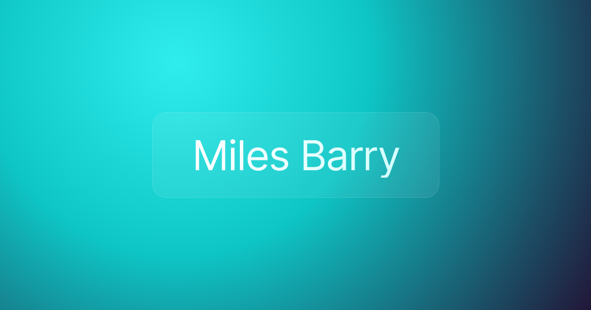 Miles Barry