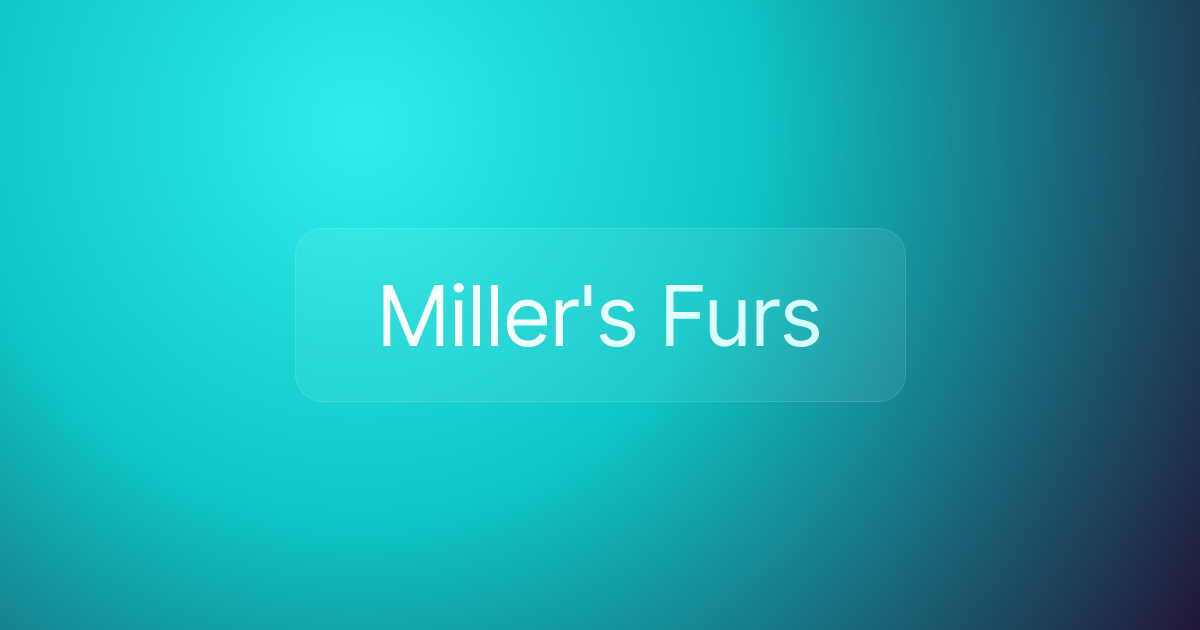 Miller's Furs