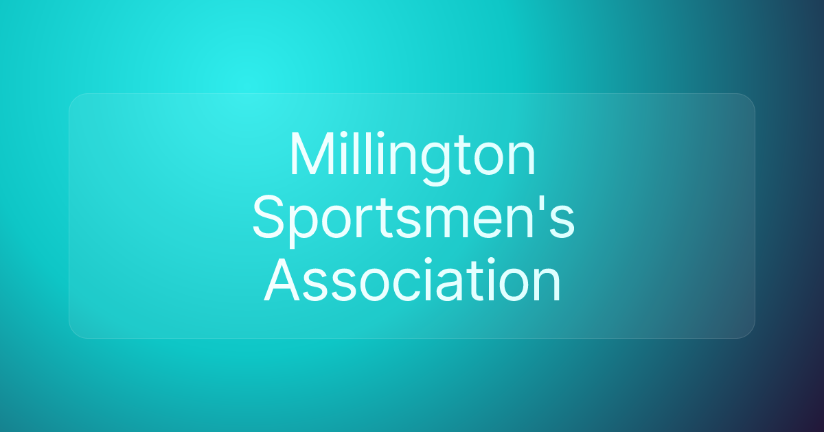 Millington Sportsmen's Association