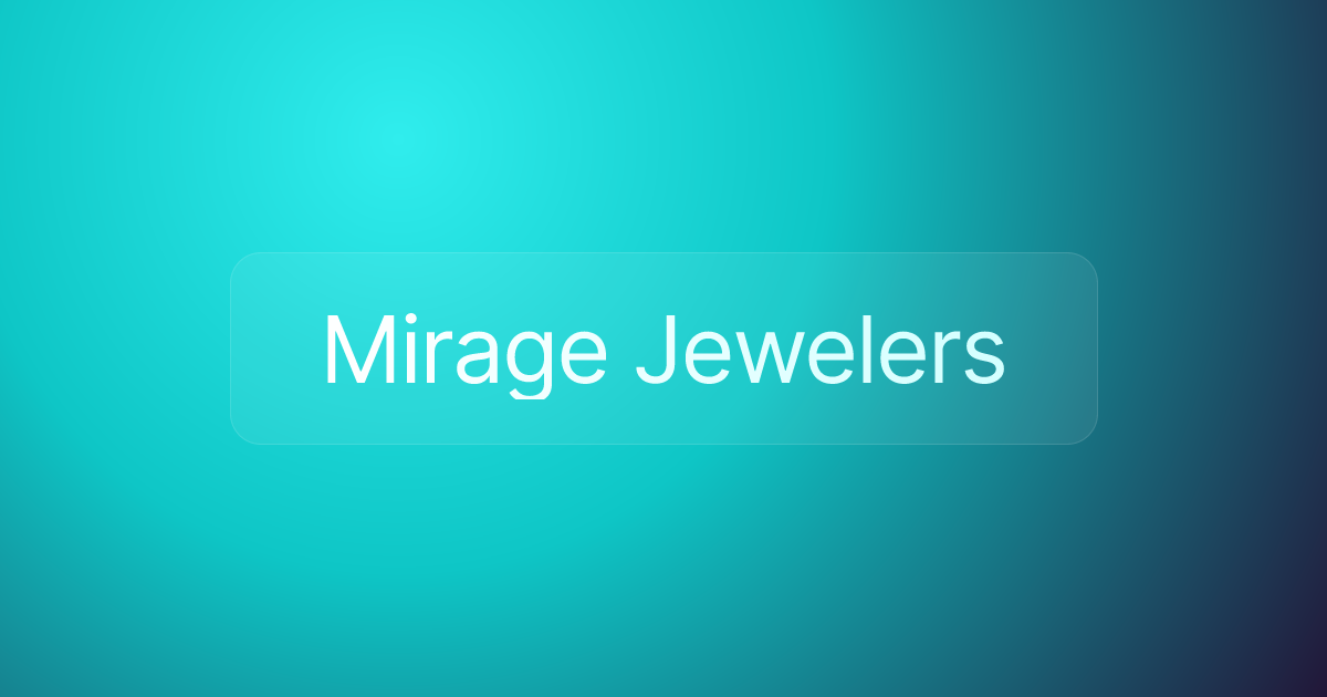 Mirage Jewelers