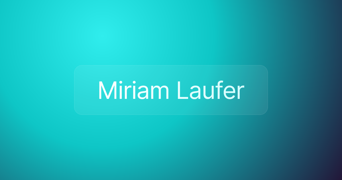 Miriam Laufer