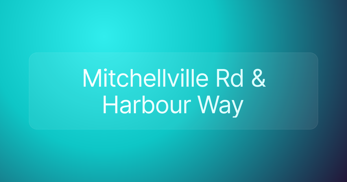 Mitchellville Rd & Harbour Way