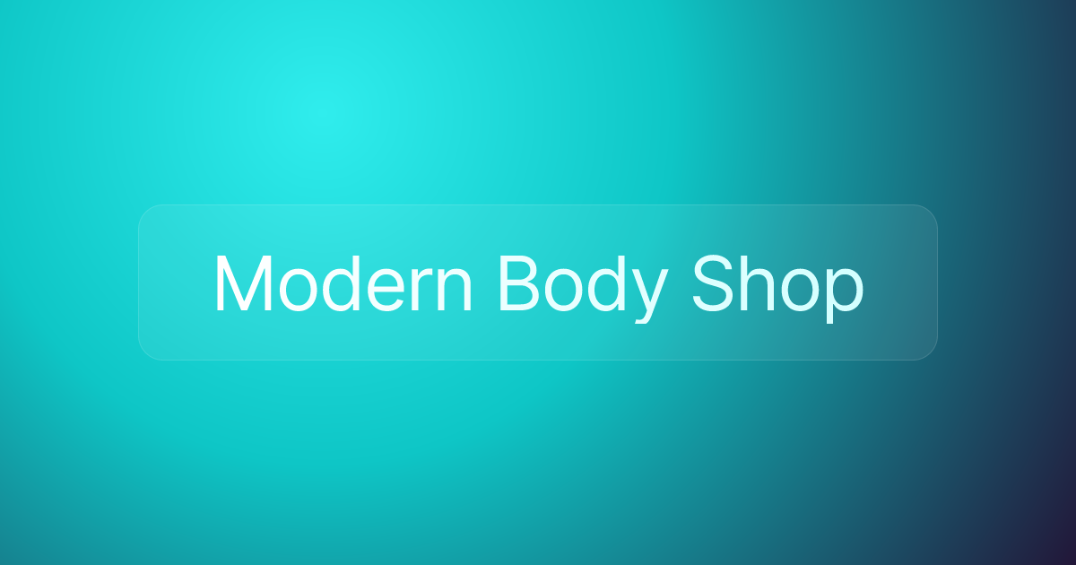 Modern Body Shop