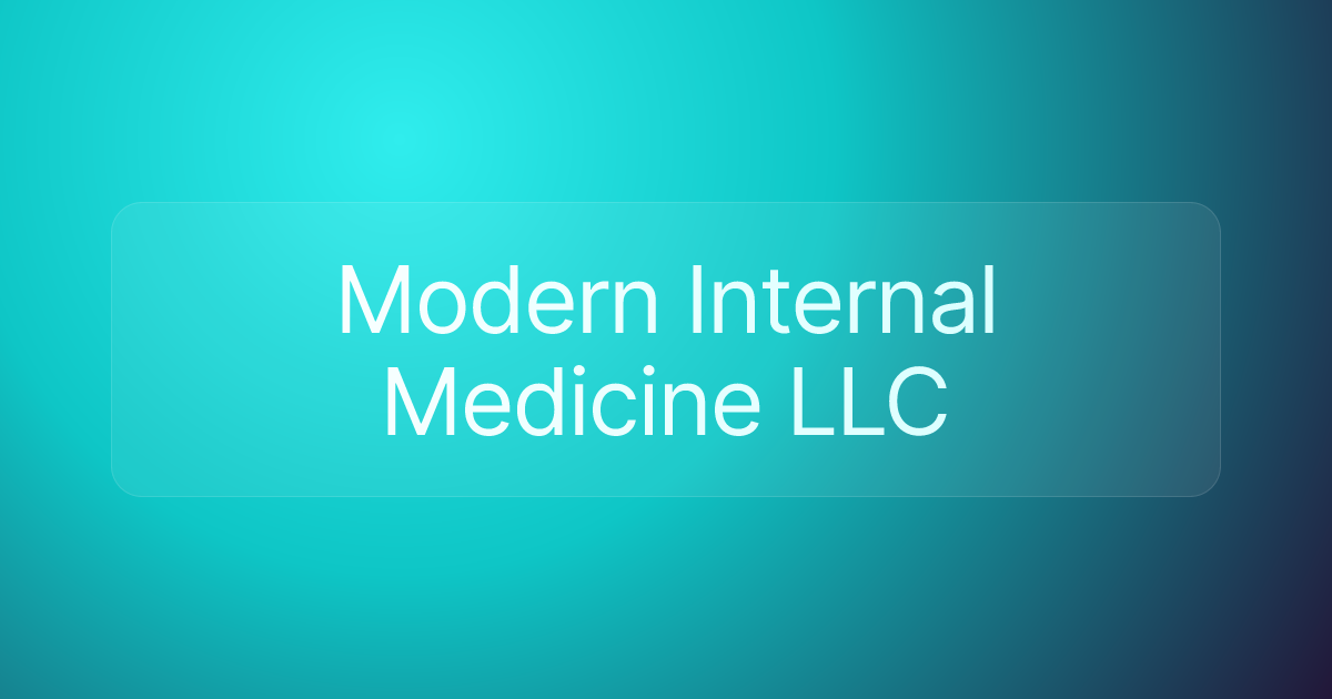 Modern Internal Medicine LLC
