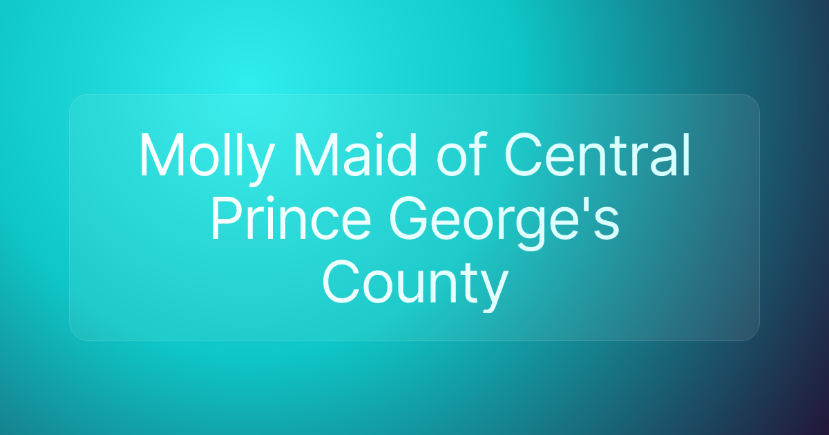 Molly Maid of Central Prince George's County