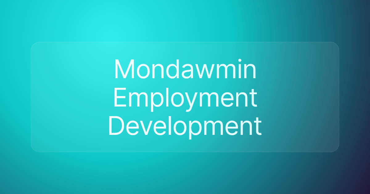 Mondawmin Employment Development